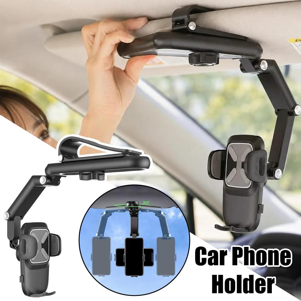 자동차 선바이저 휴대폰 거치대 다중 관절 접이식 360 - Car Accessories Tablet Holder 리뷰 및 가격