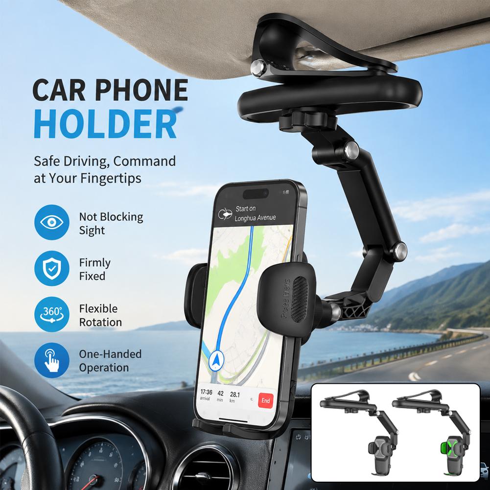 자동차 선바이저 휴대폰 거치대 다중 관절 접이식 360 - Car Accessories Tablet Holder 리뷰 및 가격