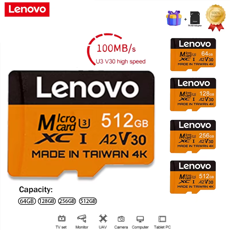 레노버 세이큐어 512GB SD 카드 마이크로 TF S - Microsd Card Tablet 리뷰 및 가격