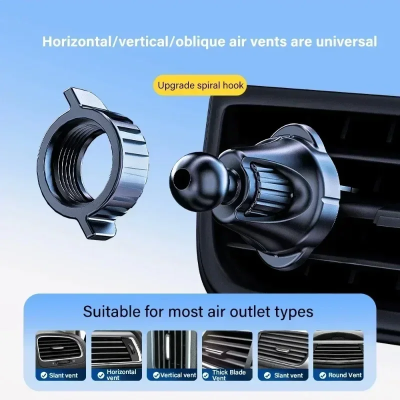 범용 휴대폰 자동차 스탠드 자동 잠금 회전식 벤트 클립 - Car Accessories Tablet Holder 리뷰 및 가격
