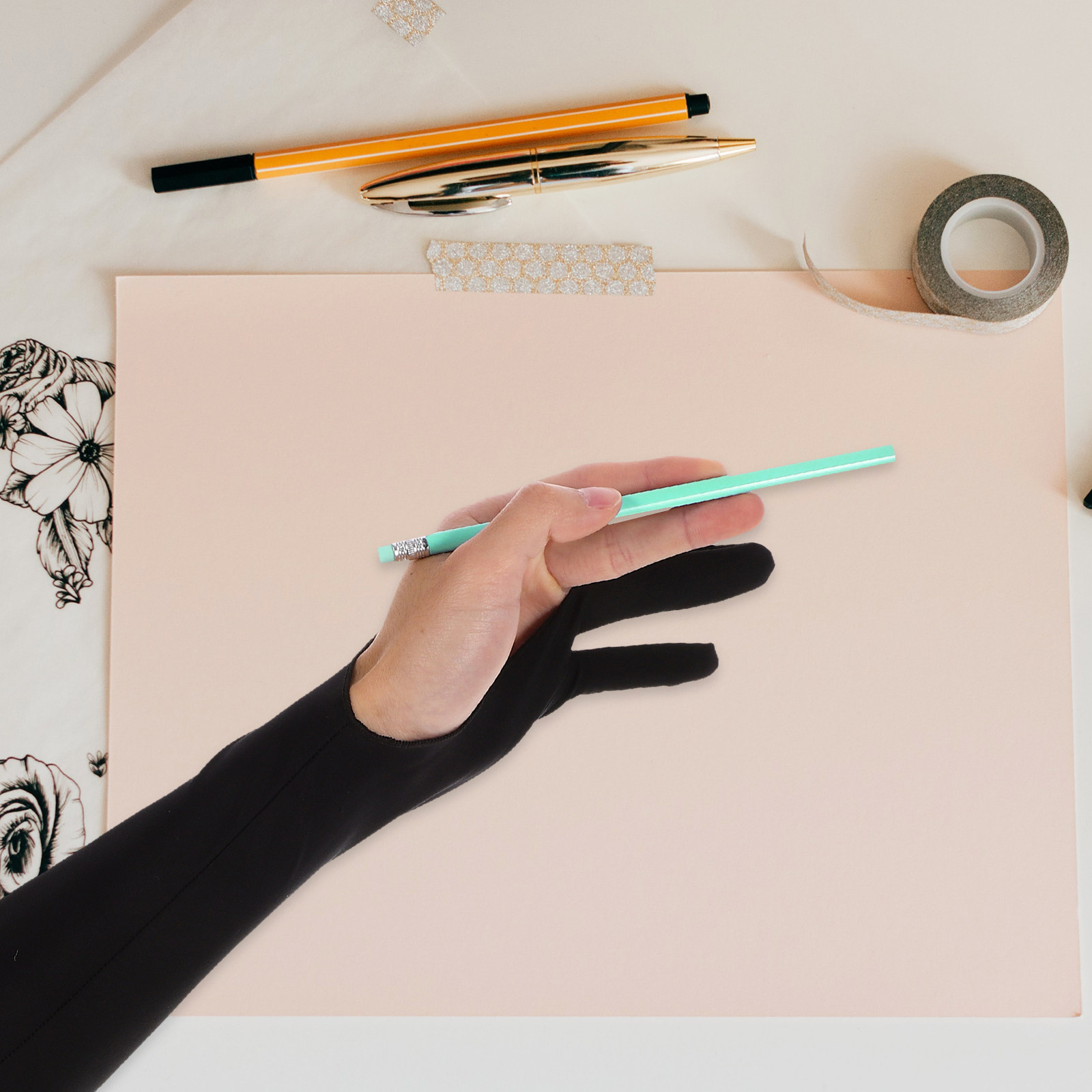 아티스트 드로잉 장갑 디지털 태블릿용 두 손가락 통기성 - Drawing Glove Artist 리뷰 및 가격